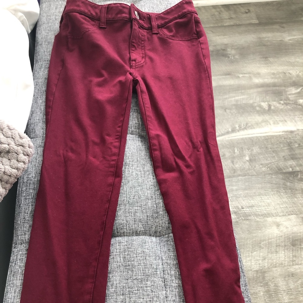 Maroon leggings